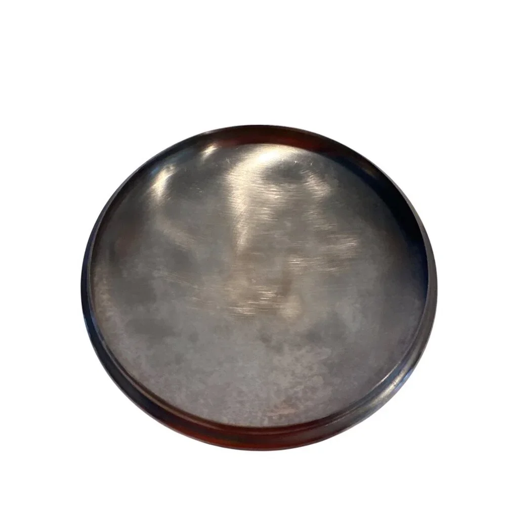 Vintage Revere Ware Stainless Steel 1.5qt  Lid With Black Knob Handle